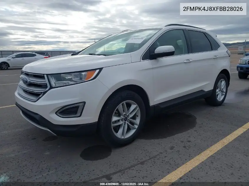2FMPK4J8XFBB28026 2015 Ford Edge Sel