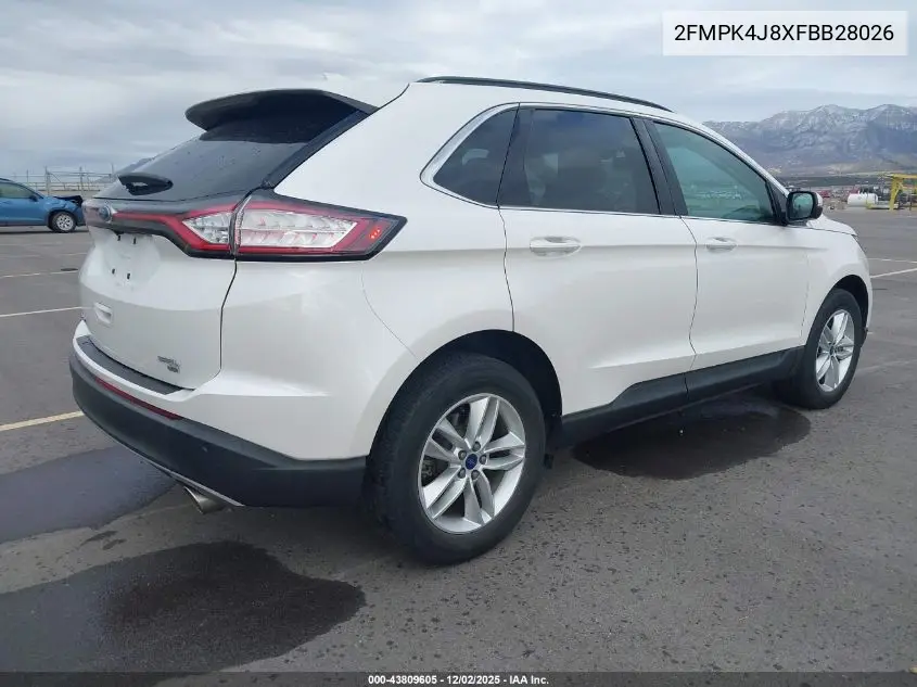 2FMPK4J8XFBB28026 2015 Ford Edge Sel