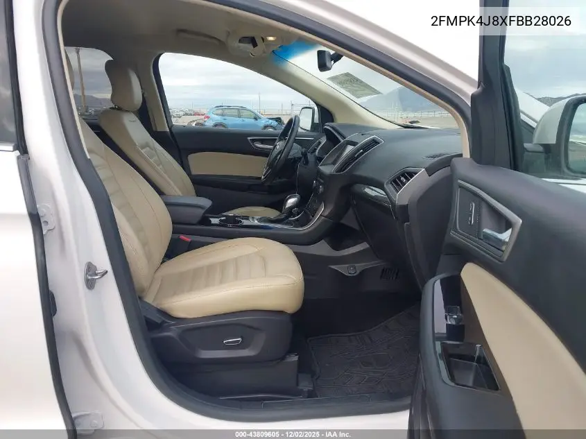 2FMPK4J8XFBB28026 2015 Ford Edge Sel