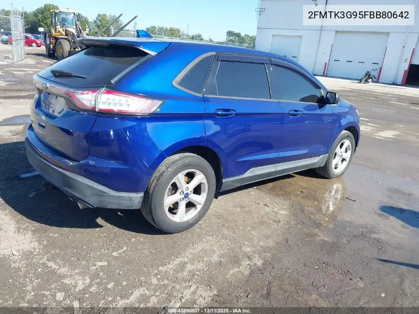 2FMTK3G95FBB80642 2015 Ford Edge Se