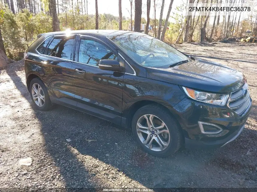 2FMTK4K84FBC36378 2015 Ford Edge Titanium