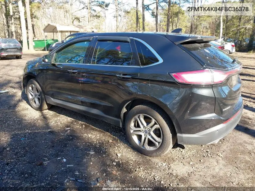 2FMTK4K84FBC36378 2015 Ford Edge Titanium