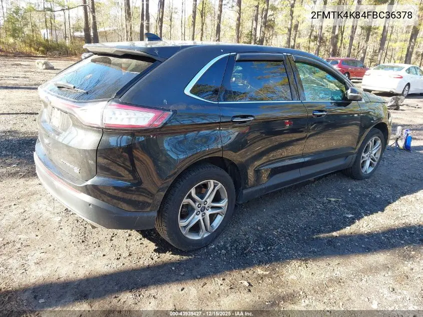 2FMTK4K84FBC36378 2015 Ford Edge Titanium