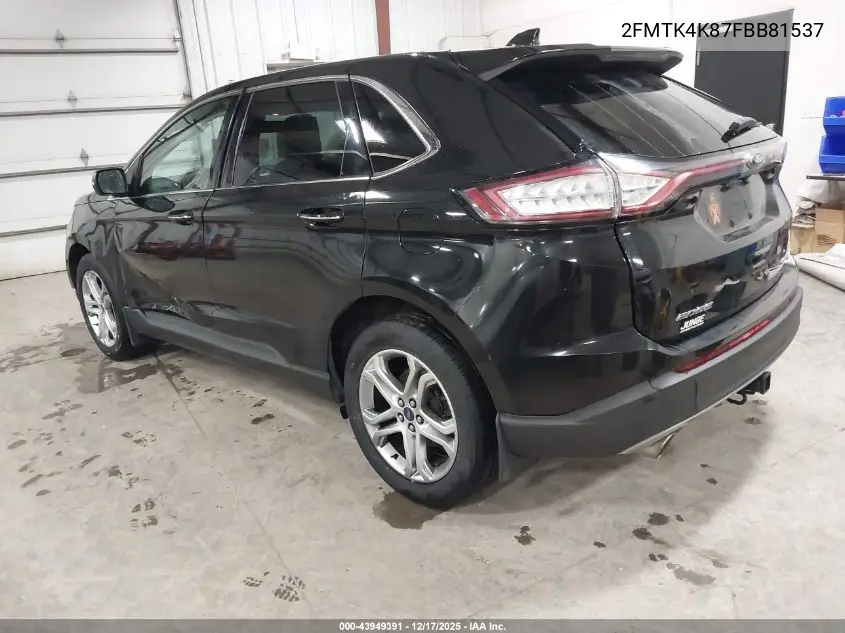 2FMTK4K87FBB81537 2015 Ford Edge Titanium