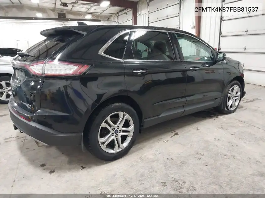 2FMTK4K87FBB81537 2015 Ford Edge Titanium