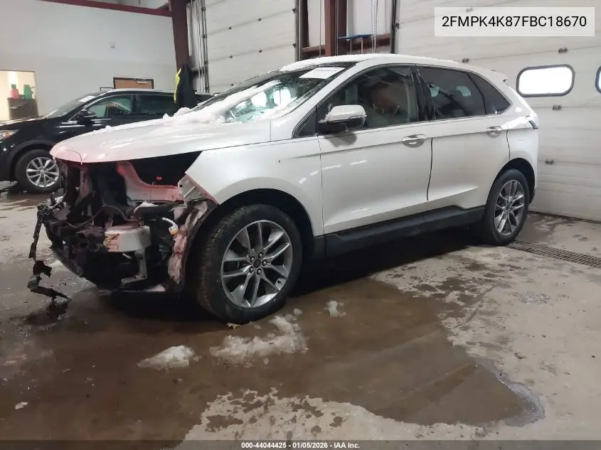 2FMPK4K87FBC18670 2015 Ford Edge Titanium