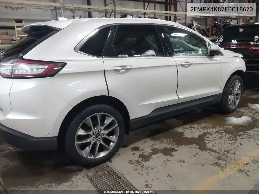 2FMPK4K87FBC18670 2015 Ford Edge Titanium