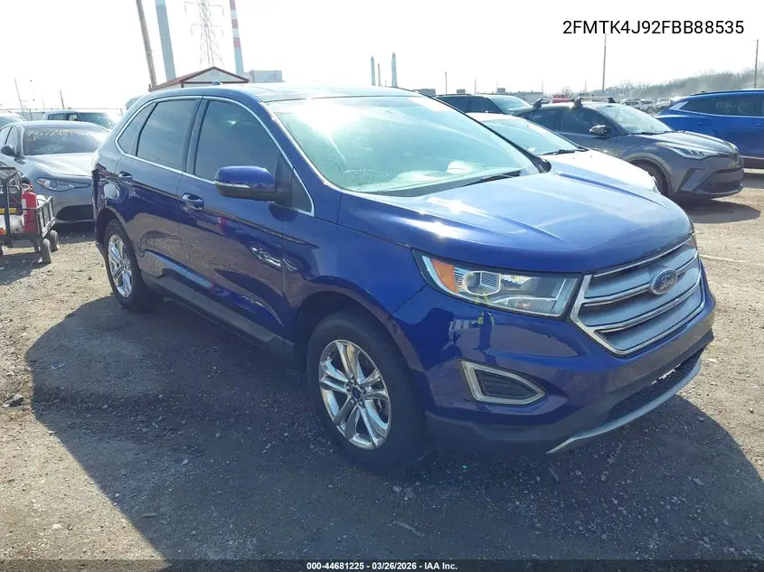 2FMTK4J92FBB88535 2015 Ford Edge Sel