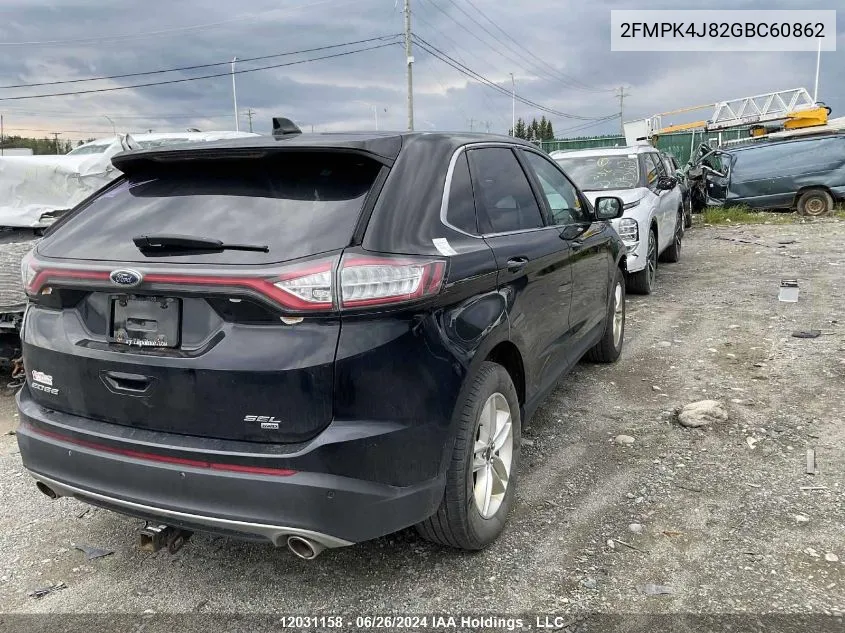 2FMPK4J82GBC60862 2016 Ford Edge Sel