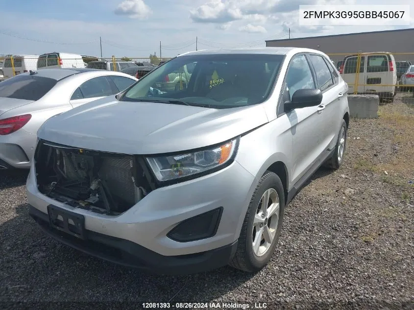 2FMPK3G95GBB45067 2016 Ford Edge Se