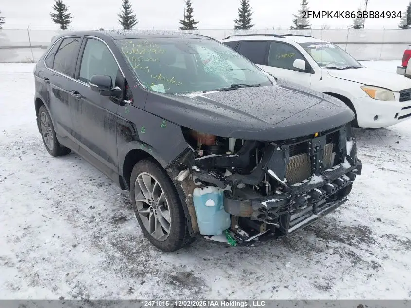 2FMPK4K86GBB84934 2016 Ford Edge Titanium