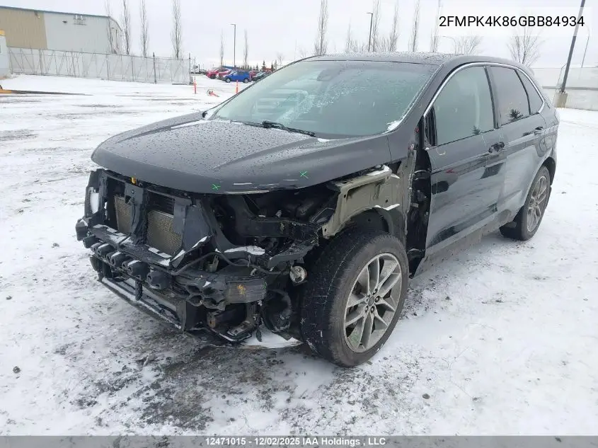 2FMPK4K86GBB84934 2016 Ford Edge Titanium