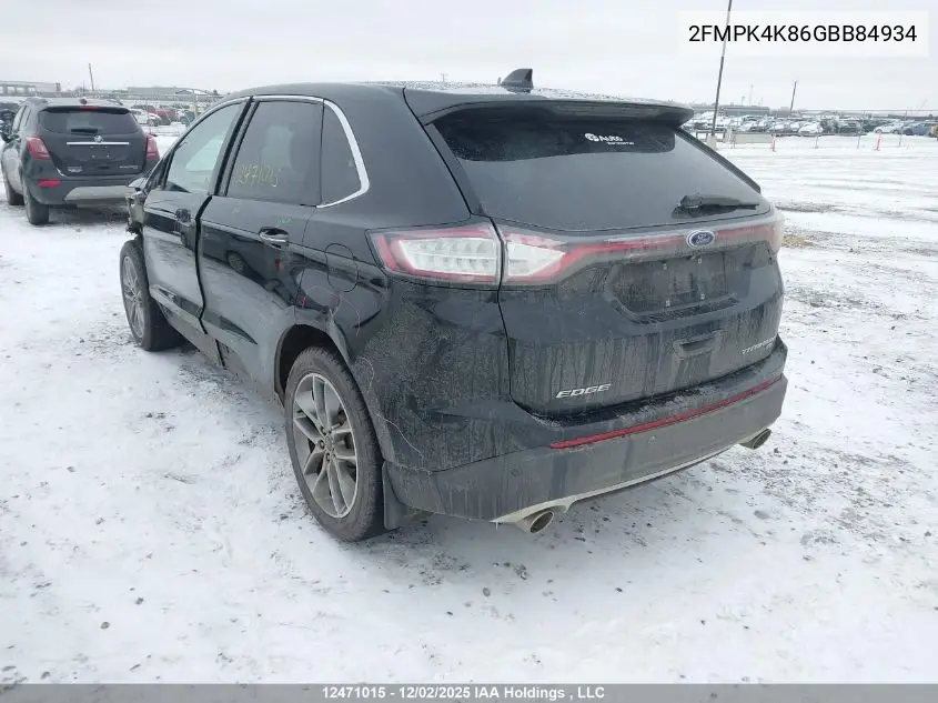 2FMPK4K86GBB84934 2016 Ford Edge Titanium