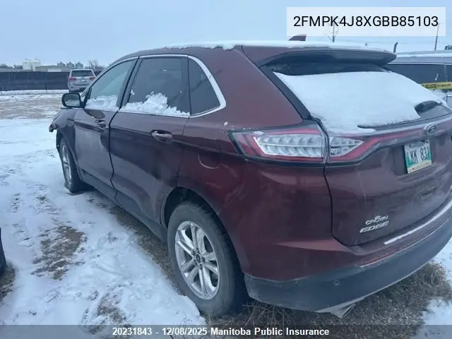 2FMPK4J8XGBB85103 2016 Ford Edge Se