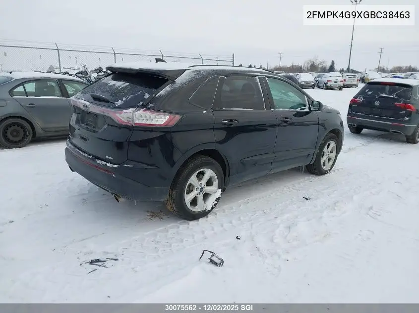 2FMPK4G9XGBC38463 2016 Ford Edge Se