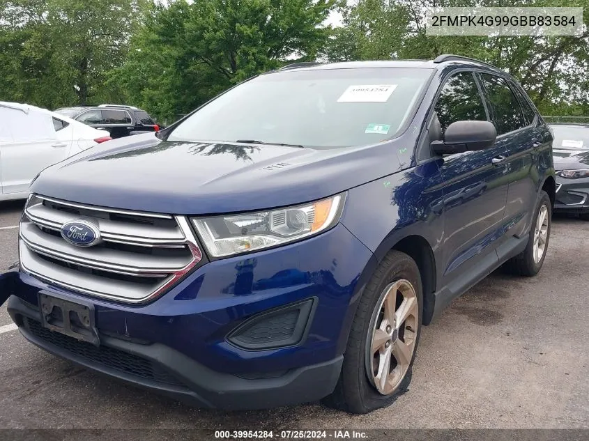 2FMPK4G99GBB83584 2016 Ford Edge Se