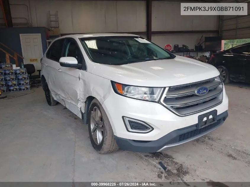 2FMPK3J9XGBB71091 2016 Ford Edge Sel