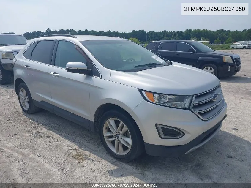 2016 Ford Edge Sel VIN: 2FMPK3J95GBC34050 Lot: 39975760