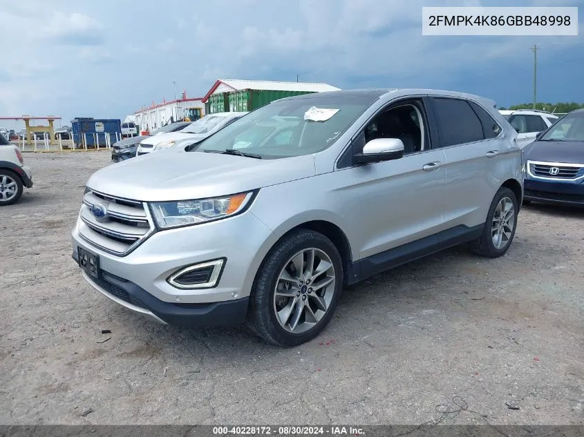 2FMPK4K86GBB48998 2016 Ford Edge Titanium