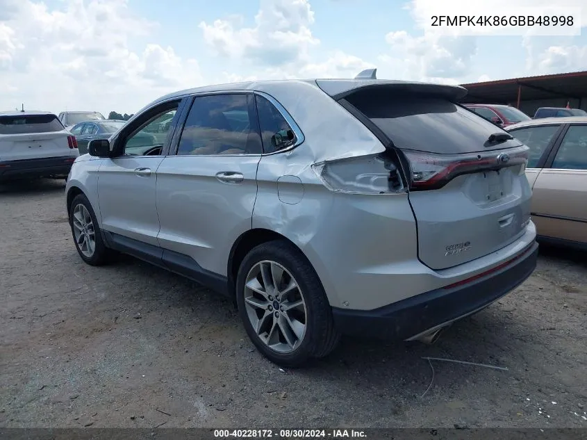 2FMPK4K86GBB48998 2016 Ford Edge Titanium