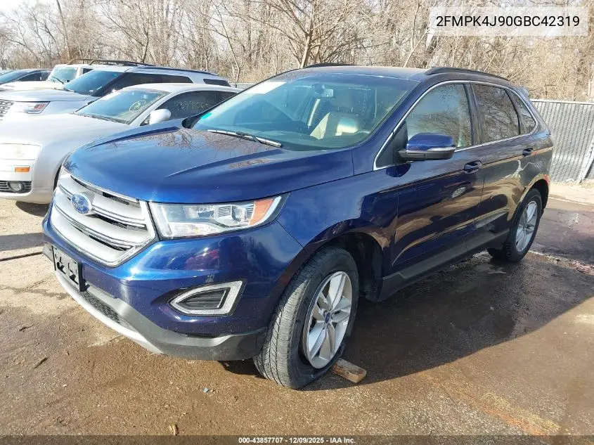 2FMPK4J90GBC42319 2016 Ford Edge Sel