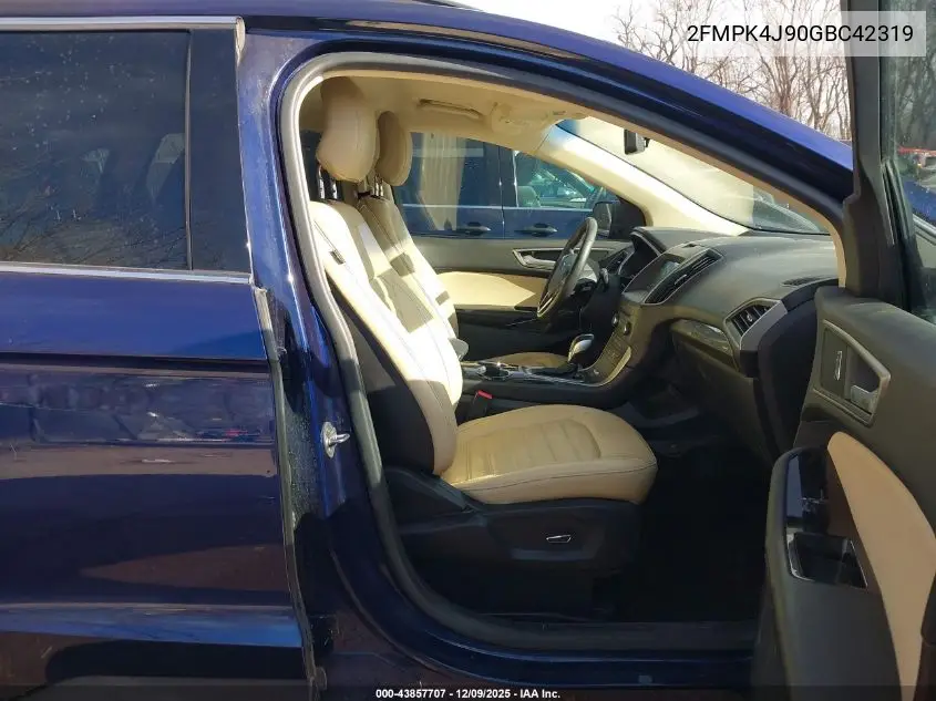 2FMPK4J90GBC42319 2016 Ford Edge Sel
