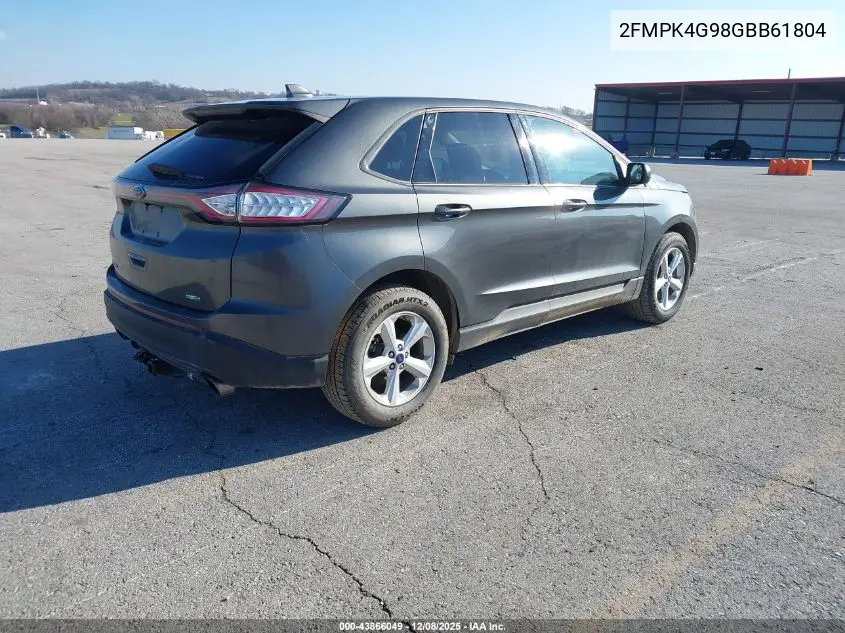 2FMPK4G98GBB61804 2016 Ford Edge Se