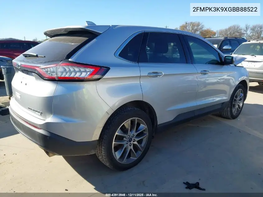 2FMPK3K9XGBB88522 2016 Ford Edge Titanium