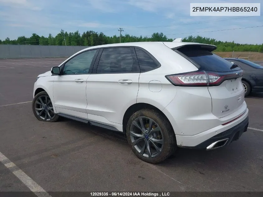 2FMPK4AP7HBB65240 2017 Ford Edge Sport