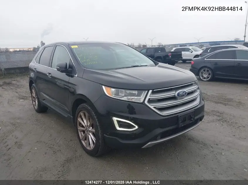 2FMPK4K92HBB44814 2017 Ford Edge Titanium