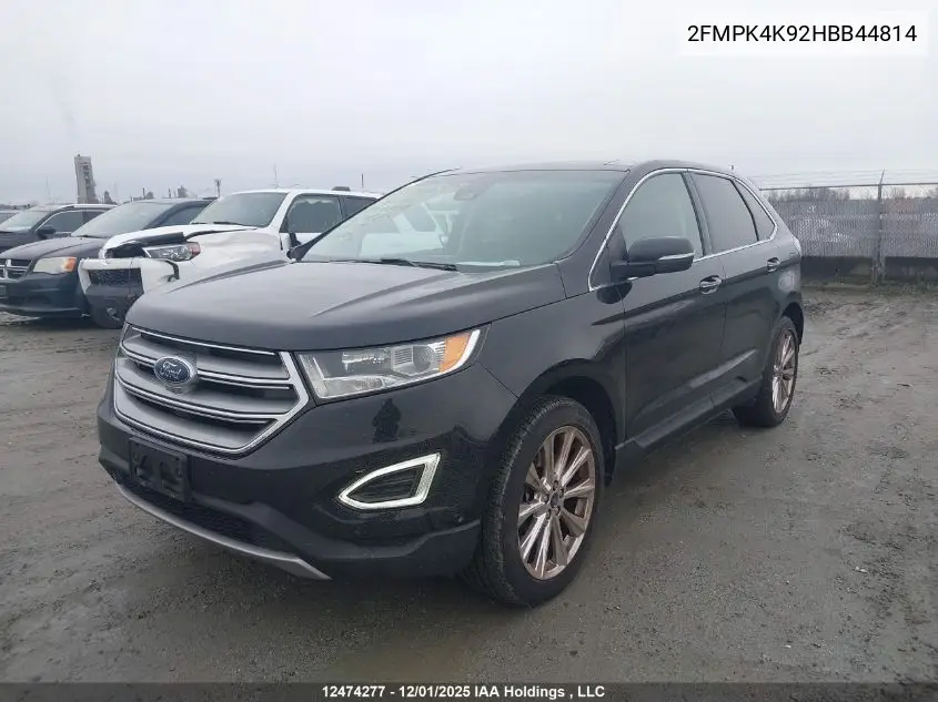 2FMPK4K92HBB44814 2017 Ford Edge Titanium