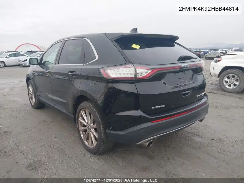 2FMPK4K92HBB44814 2017 Ford Edge Titanium