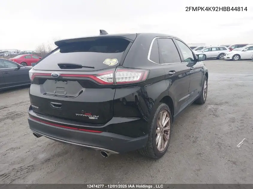 2FMPK4K92HBB44814 2017 Ford Edge Titanium