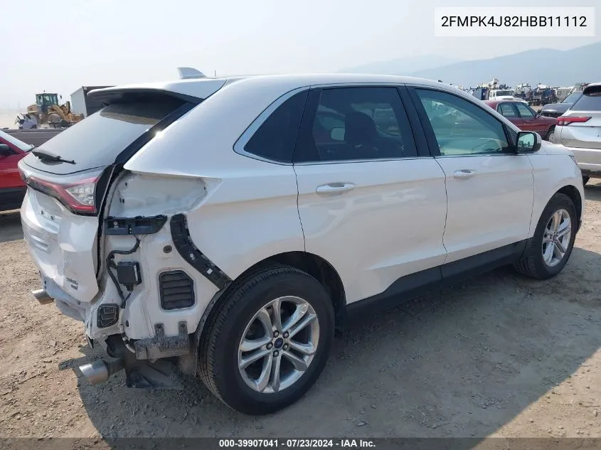 2FMPK4J82HBB11112 2017 Ford Edge Sel