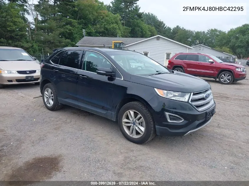 2017 Ford Edge Sel VIN: 2FMPK4J80HBC42295 Lot: 39912639