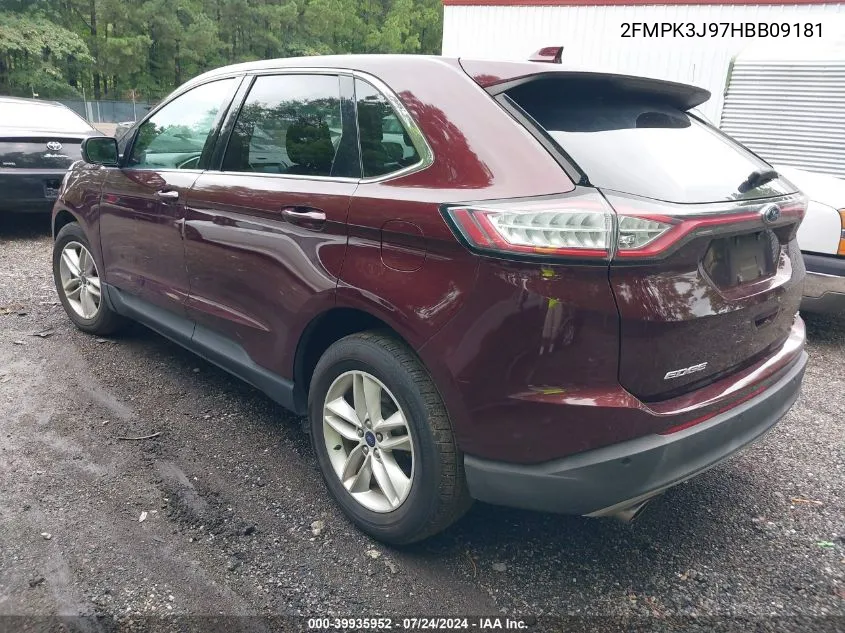 2FMPK3J97HBB09181 2017 Ford Edge Sel