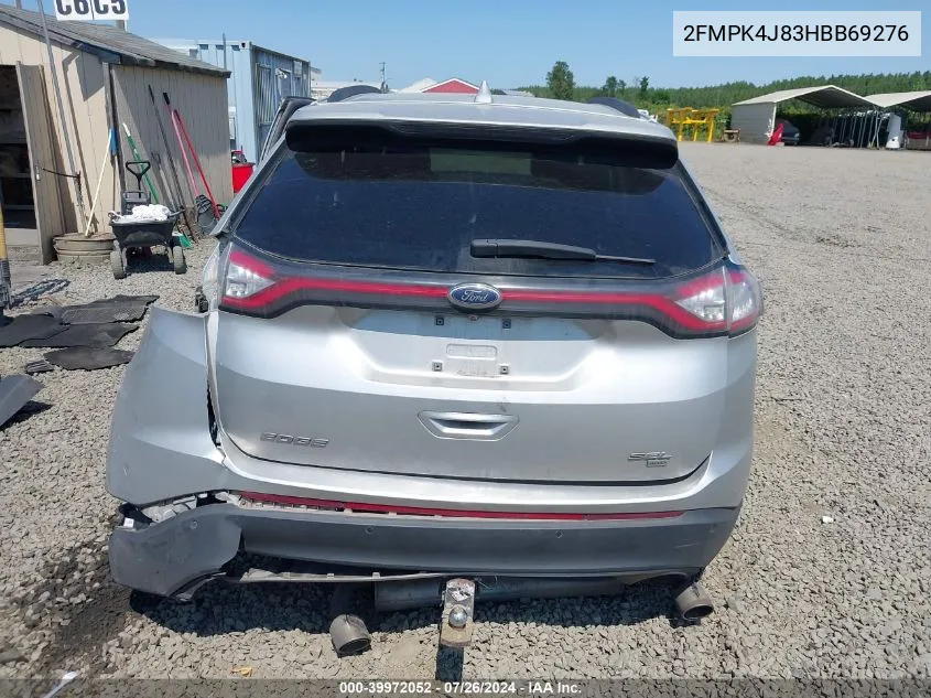 2017 Ford Edge Sel VIN: 2FMPK4J83HBB69276 Lot: 39972052