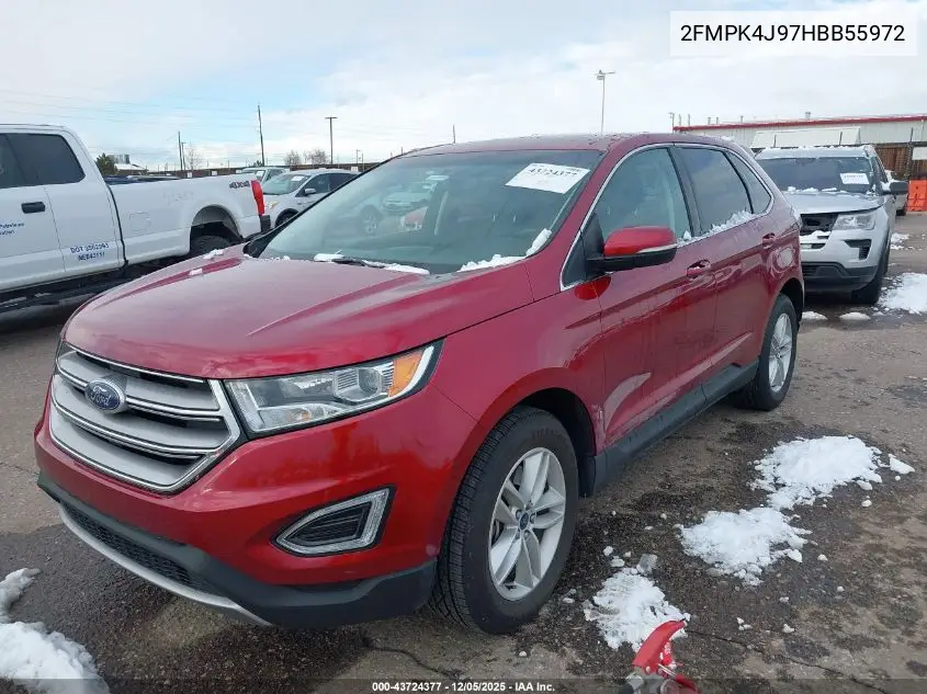 2FMPK4J97HBB55972 2017 Ford Edge Sel