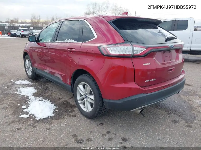 2FMPK4J97HBB55972 2017 Ford Edge Sel