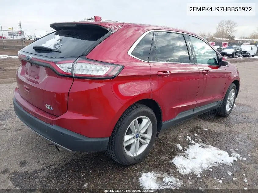 2FMPK4J97HBB55972 2017 Ford Edge Sel