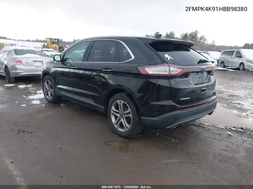 2FMPK4K91HBB98380 2017 Ford Edge Titanium