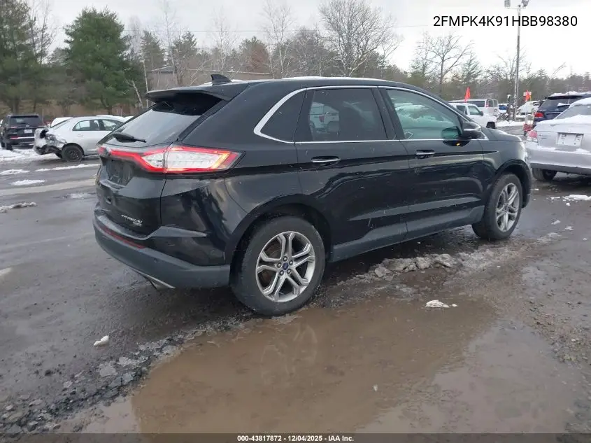 2FMPK4K91HBB98380 2017 Ford Edge Titanium