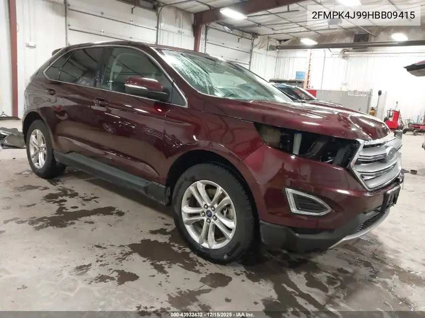 2FMPK4J99HBB09415 2017 Ford Edge Sel
