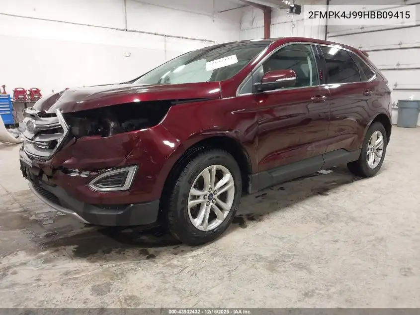 2FMPK4J99HBB09415 2017 Ford Edge Sel