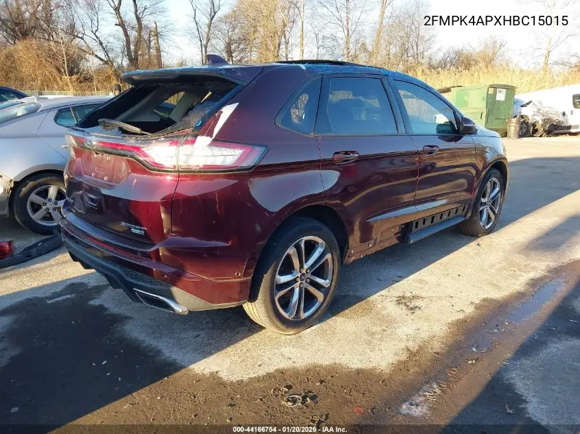 2FMPK4APXHBC15015 2017 Ford Edge Sport
