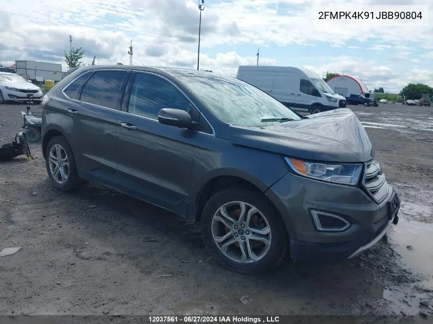 2FMPK4K91JBB90804 2018 Ford Edge Titanium