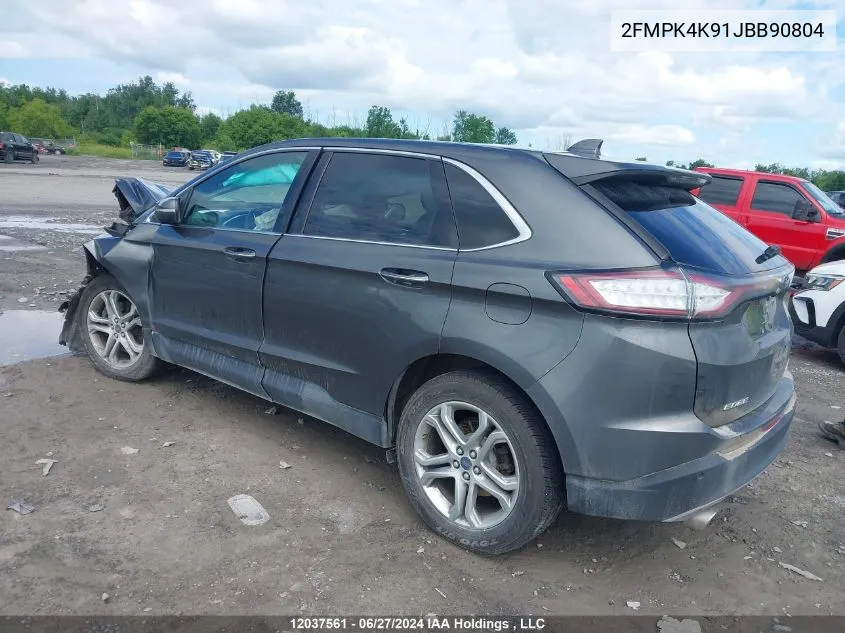 2FMPK4K91JBB90804 2018 Ford Edge Titanium