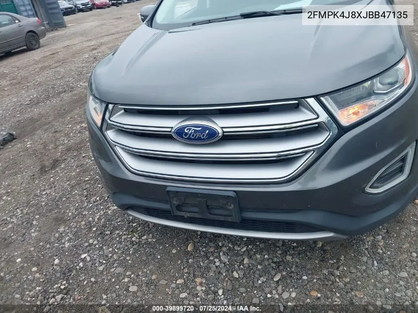 2018 Ford Edge Sel VIN: 2FMPK4J8XJBB47135 Lot: 39899720