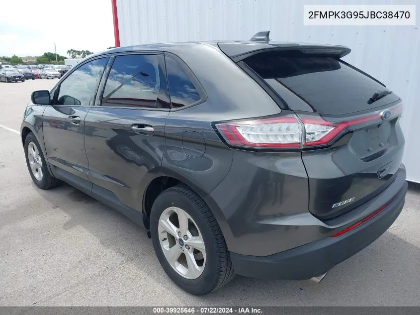 2018 Ford Edge Se VIN: 2FMPK3G95JBC38470 Lot: 39925646