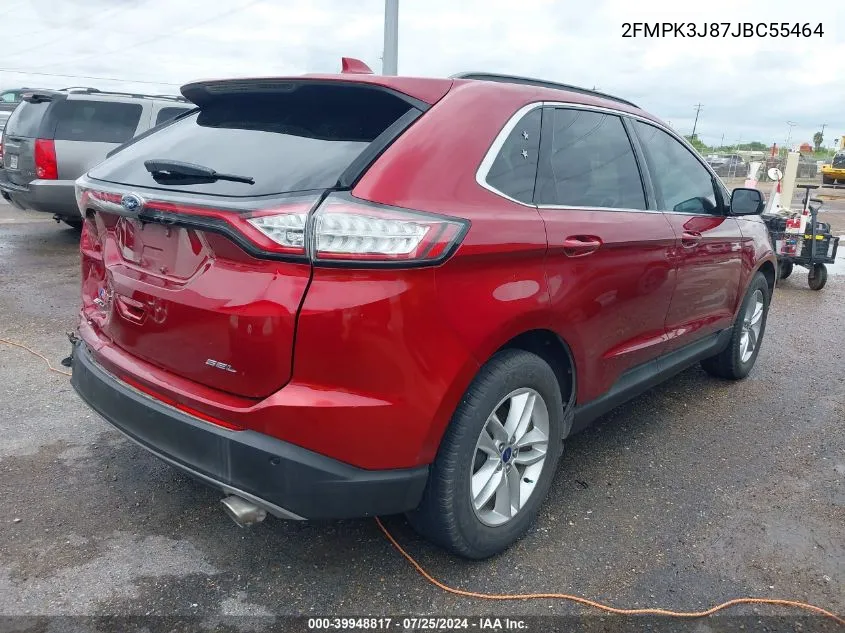 2FMPK3J87JBC55464 2018 Ford Edge Sel